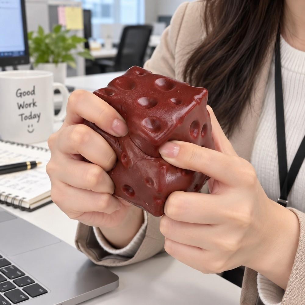 5cm Cheese Squeezed Toy Realistic Cheese Slow Rebound Toy Cheese Squishy Toy Children's Gifts