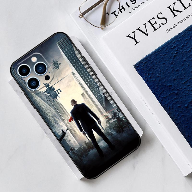 Man Hitman Agent Case For iPhone 17 Air 15 14 11 16 Pro Max 13 12 Mini 15 16 Plus 16e Funda Silicone Cover