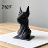 Modern Home Office Organizer Doberman Dog Shape Pen Holder, Creative Plastic Stationery Organizer, Artistic Workstation 3D Print Desktop Decoration,