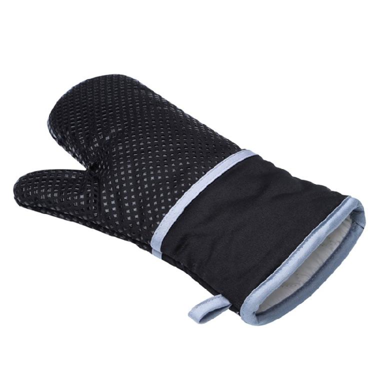 Kitchen Cooking Grilling Pot Holders Oven Gloves with NonSlip Silicone Coating