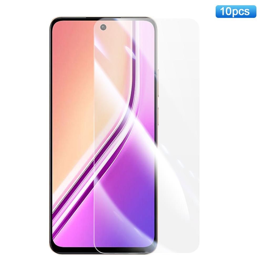 

RURIHAI 10Pcs For Realme P3x 5G Tempered Glass Screen Protector AR Electroplated Crystal Clear Screen Film Type A