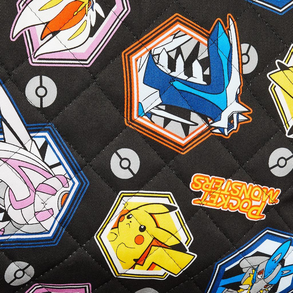 Quilted Lesson Bag for Kids Black [Pokemon] QPK4-2100