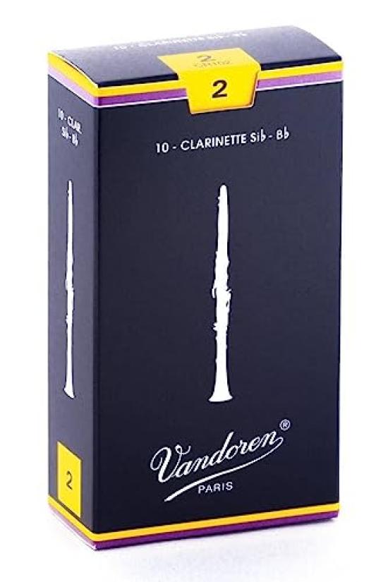 Clarinet Blue 10 Traditional 2 Authentic Vandoren/B Reeds, Box, Reeds, (Nonaka Product)