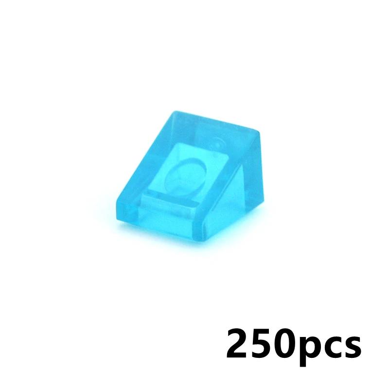 250Pcs Color Building Blocks Figure Smooth Slope Bevel Bricks 54200 1x1 Educational Creative Size Compatible With Toys for Child