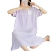 1011 new spring and summer new cloud cotton dress pajamas women's pajamas short sleeves large size Internet celebrities can be worn outside