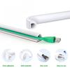 1PC Cord Management Channel Invisible Decorative PVC Wire Cover Anti-Step Protector Adhesive Soft Cable Raceway with Cap