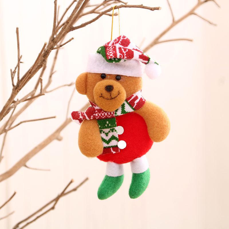 Cross-Border Small Santa Christmas Ornaments - Tree Accessories and Cloth Art Gifts