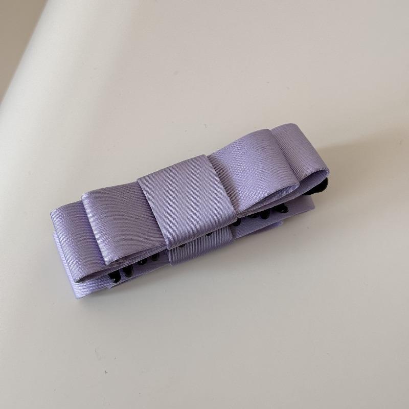 Vintage Solid-color Velvet Bow-shaped Banana Hair Clip - A Classic Hair Accessory for The Lazy At The Back of The Head.