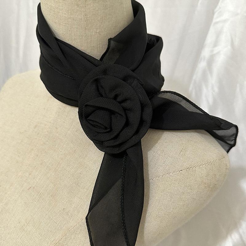 26 Colors Decorative Headscarf Solid  Pink Rose Knitted Scarf Shawl Shawl Flower Sunscreen Headscarf Ladies Office Scarf