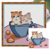Animals Full 14CT DIY Stamped Cross Stitch Kits Printed Cross-Stitch Kits Embroidery DIY Starter Kit for Adults Home Decor