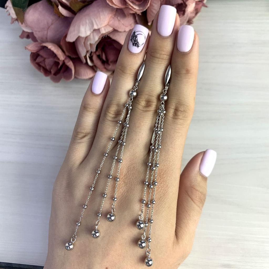 Silver Earrings Without Stones (2048398)