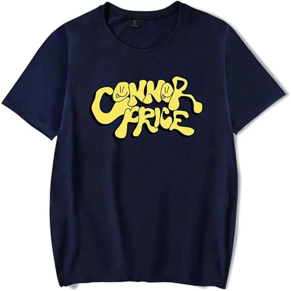 Men Women Connor Price Logo Merch Short Sleeve T-shirt Unisex Fashion Crew Neck Top