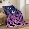 Halloween Bat Moon Night Blanket bedroom Blanket for Livingroom Couch lunch break Soft throw for Friend's festival Gift