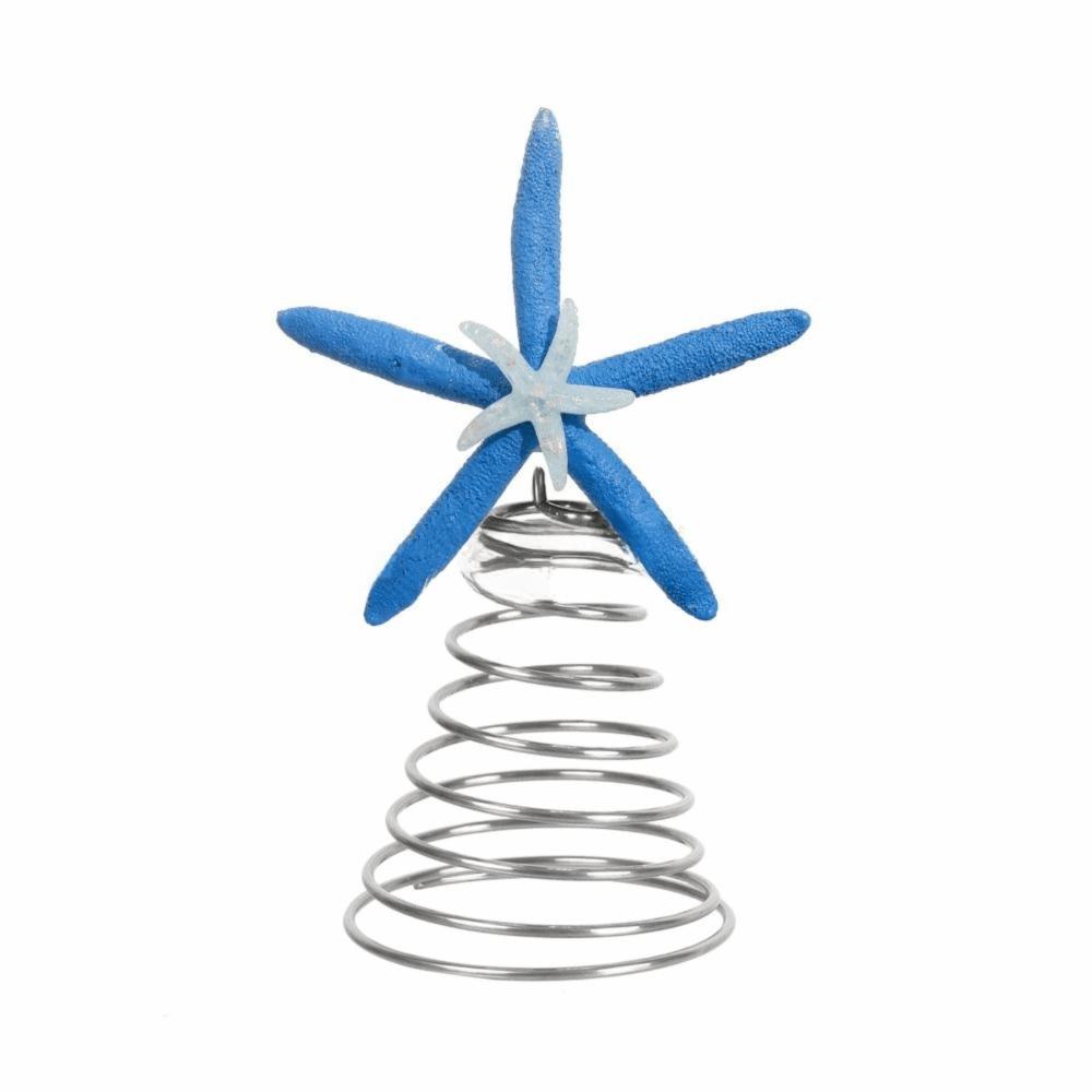 

Handmad Star Treetop Decorations Collectible Starfish Treetop Ornament Christmas Tree синий