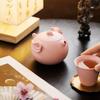 Yixing Purple Clay Teapot Handmade Ball Hole Filter Xishi Tea Pot Pink Pig Shaped Chinese  Zisha Tea Set Kettle With Tea Cup