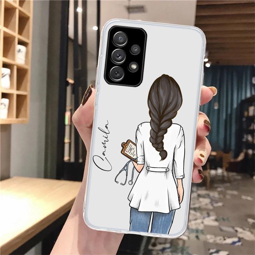 Medicine Nurse Doctor Soft Phone Case For Samsung Galaxy A16 A26 A36 A56 A15 A14 A13 A55 A54 A53 A35 A34 A33 A25 A24 A23 A05S A0