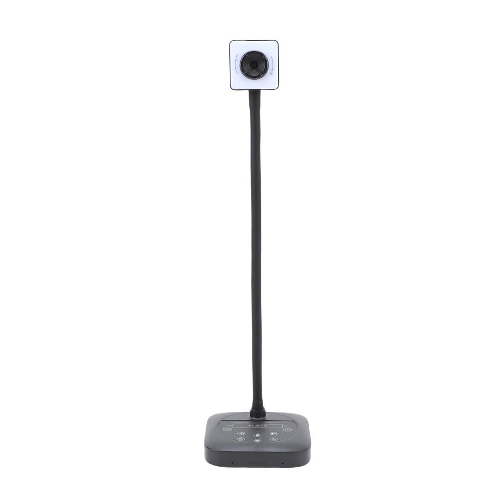 4K Document Camera with Autofocus, Built In Microphone, Three Level LED Fill Light, Plug and Play, Ideal for Online