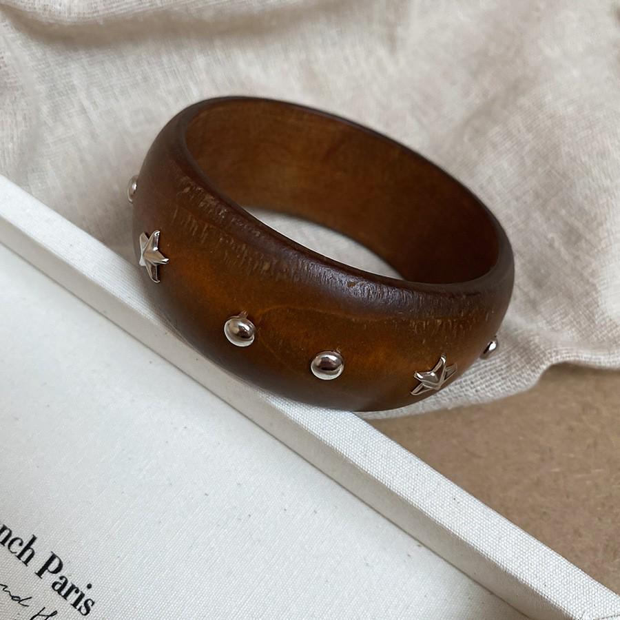 Irregular Round Shell Retro Court Style Bracelet - Light Luxury & High-End Women's Jewelry