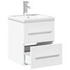 Washbasin Cabinet with Built in Basin White