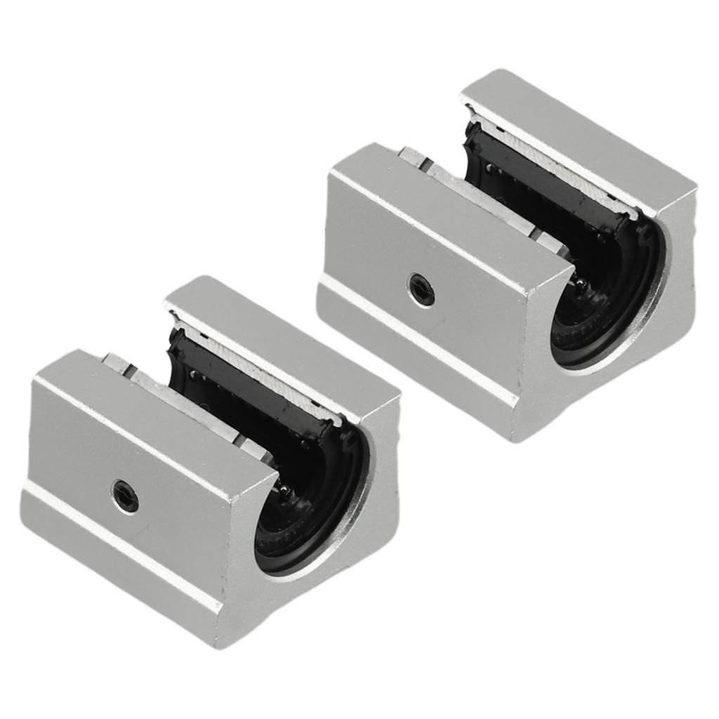 Low Noise Operation with this Set of Two For SBR16UU Aluminium Linear Bearings at 16mm Size for Precision Applications