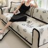 Chenille Anti-slip Floral Sofa Cover Four Seasons Universal Couch Cushion Sofa Towel Modern Home Furniture Protection Slipcover