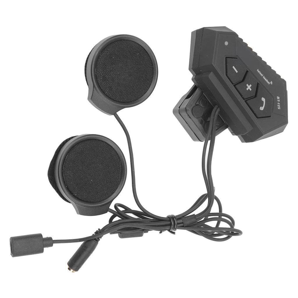 Motorrad Bluetooth Kommunikationsheadset 2000mAh Kabellos Wasserdicht Helm Headset für