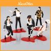 Pop Of King Michael Jackson 4" Figures 5 Pose Figurines Set Doll Gift Statue