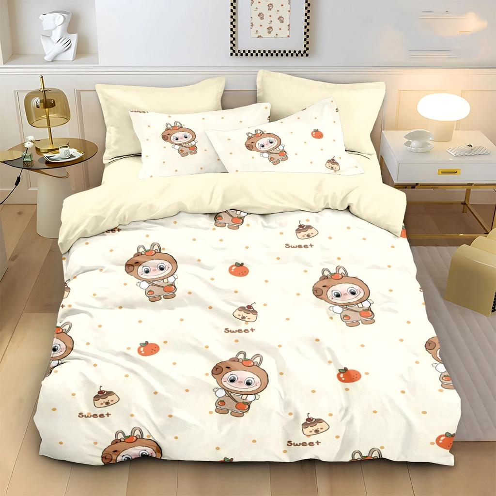 Horký kreslený povlečení BuBu Vzor panenky BuBu Povlak na přikrývku Povlak na polštář Dekorace ložnice pro dospělé Chlapec Dívka Dárek Jednolůžko Dvojlůžko Velké