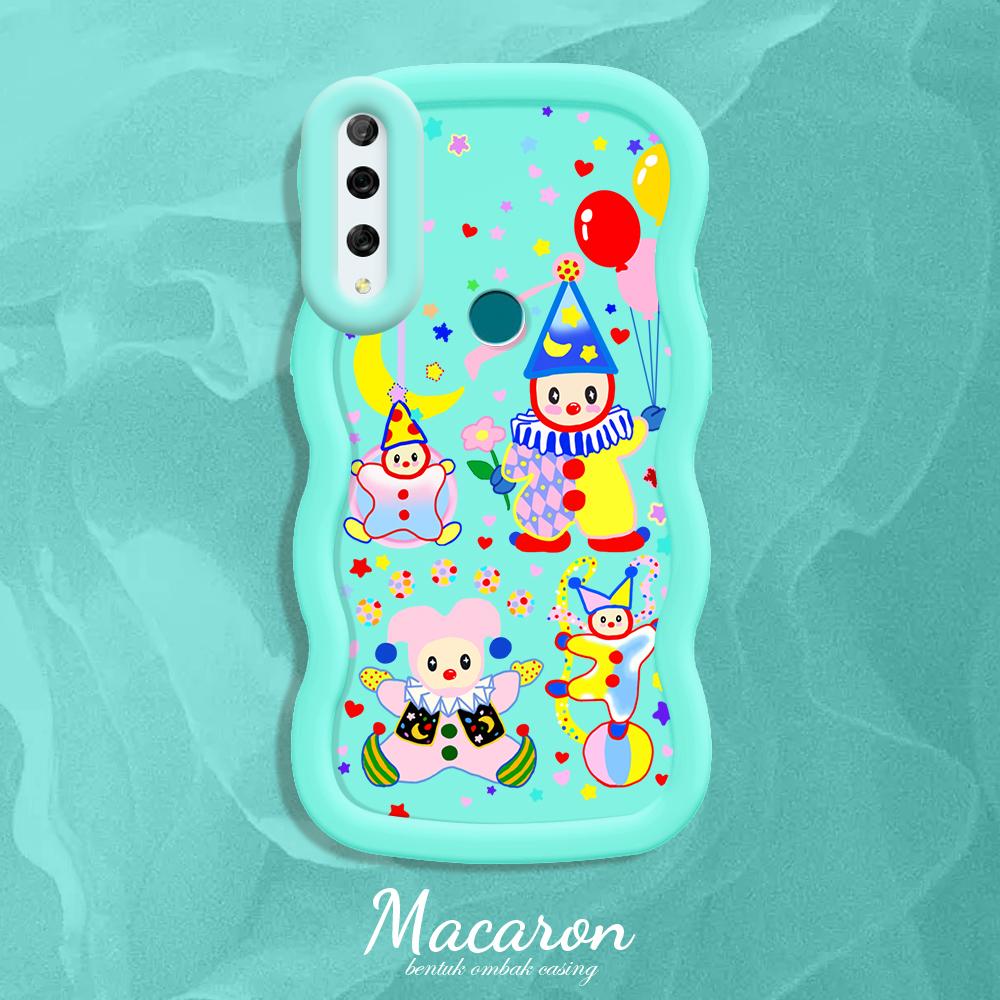 

М який силіконовий чохол Macaron Phone Case з малюнком Big Wave Edge Протиударний захисний гумовий чохол для iPhone Huawei Honor Infinix Tecno Honor X7C синій