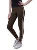 Moomaya High Waist Leggings For Women Side Strips Soft Workout Yoga Pants