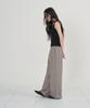 Ouas Wide Elastic Waist Pants (Warm Gray)