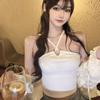 Korean Solid Color Halter Sweet Slim Vest Camis Sexy Exposed Navel Camisole Crop Top Tanks