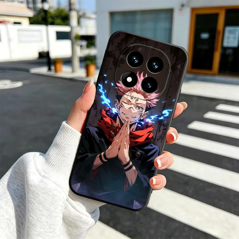 Anime Itadori Yuji JUJUSU Soft Phone Case for Xiaomi Redmi Note 12 13 14 15 Pro Plus 11 12S 11S 11T 10 4G Black Cover Back Shell