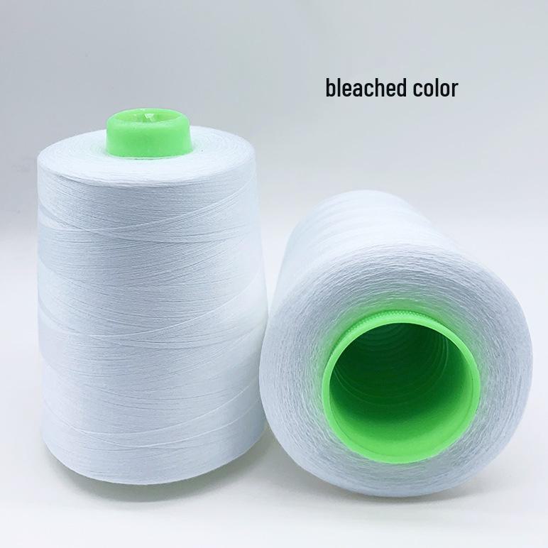 High-Speed 8000-Yard Black & White Sewing Thread - 402 Flat Pagoda Thread for Clothing