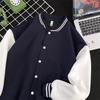 Men's Velvet-Lined Casual Cardigan: Trendy Autumn Winter Jacket - Stylish American Baseball Style for Couples