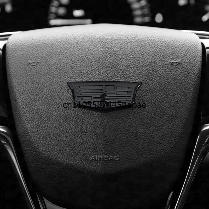 1ks 3D ABS Samolepka s logem znaku na volant auta Dekorace Odznak Příslušenství Pro Cadillac CT4 CT5 CT6 XT4 XT5 XT6 ATS XTS