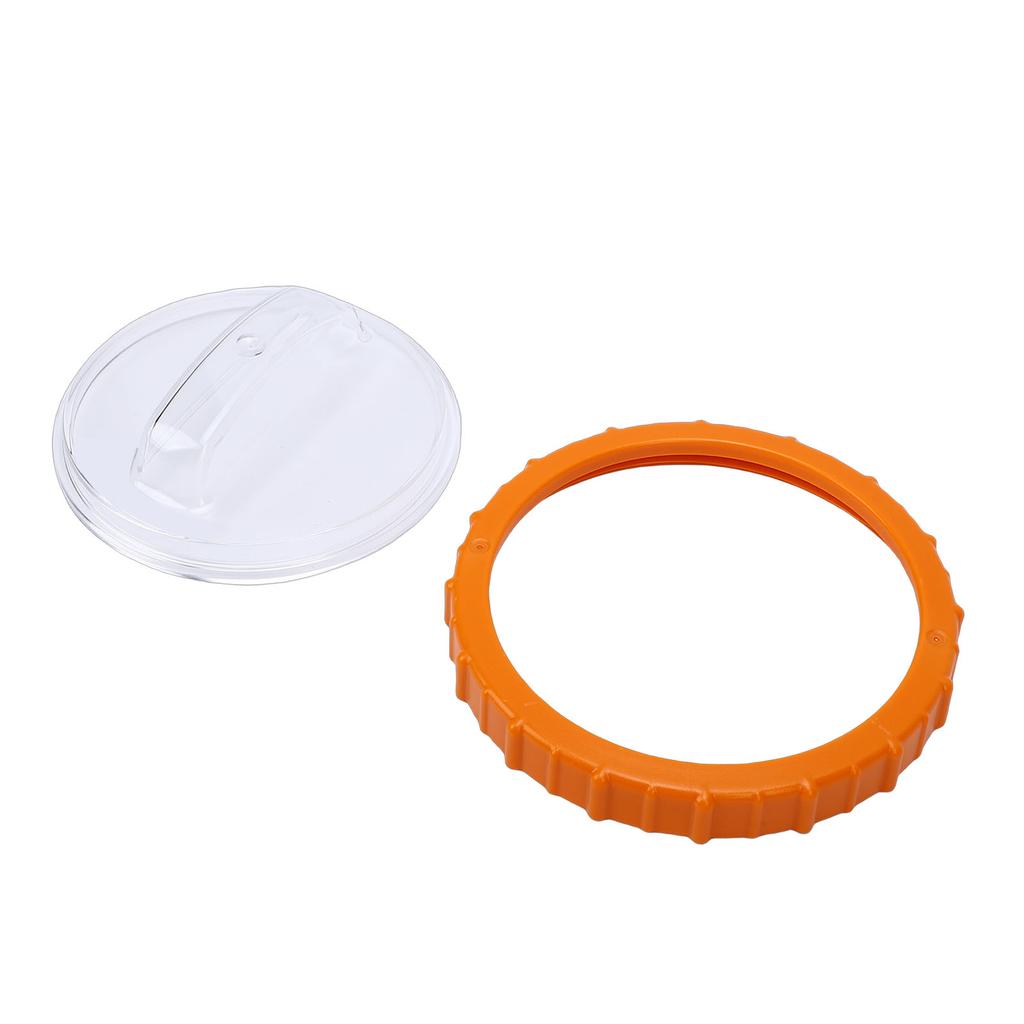 P07018 Orange Nut with P07019 Clear Lid, Plastic Pool Sand Filter, Leakproof Pressure Stability Pump Replacement Accessory for Pool