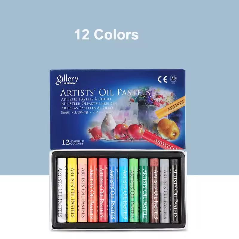 

Artist Oil Pastel Set 12/25/50 Professional Painting Drawing Graffiti Art Crayons Washable Round Non Toxic Sticks 12 colors
