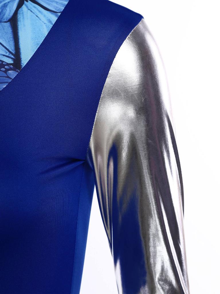 Liturgische Lof Dansjurk voor Vrouwen Kleurblok Onregelmatige Jurk Kerk Aanbidding Dans Kostuum