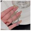 Women Light Luxury Minimalist Angel Wing Moonstone Drop Pendant Titanium Steel Clavicle Necklace