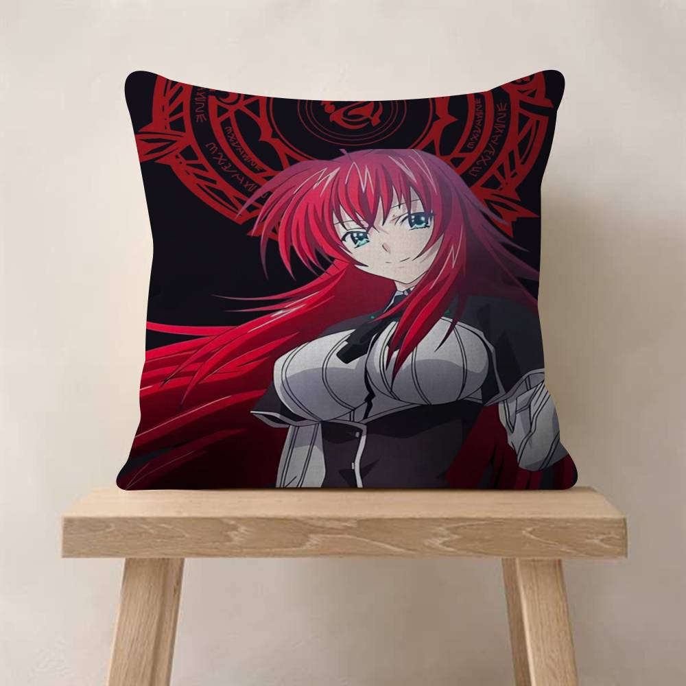 Anime HHigh School DxD Cushion Cover Inches Farmhouse Decor Home Throw Pillow Covers For Couch Decorations