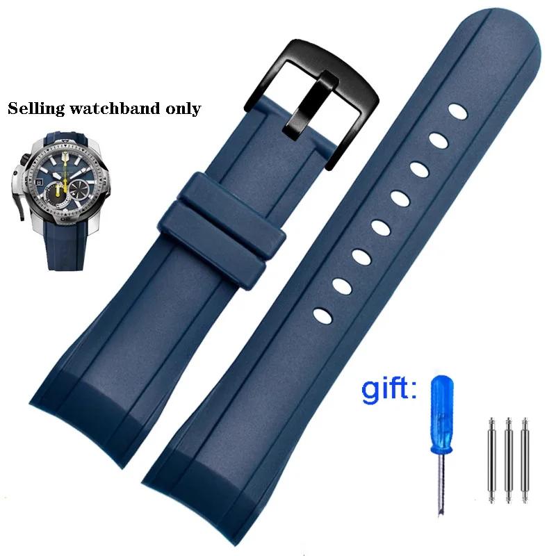 Watch Band For Graham Reeftiger Racing Timing Series Excellent Quality Silicone Soft Waterproof Breathable Watchband 24mm