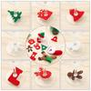 Santa Claus Christmas Cup Decoration Rings Table Decor Christmas Cup Ring Wine Glass Pendants