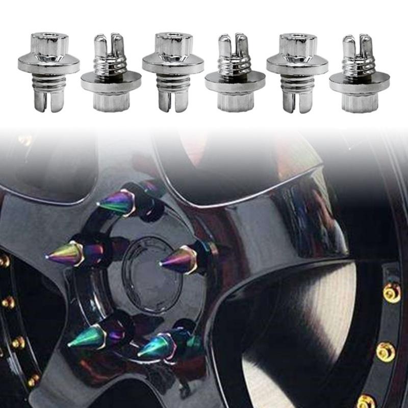 10 Pièces Rivets Écrous de Roue Universels Multiples Styles Pour Enjoliveurs Boulons à Vis de Lèvre