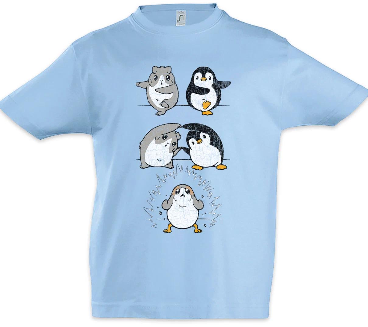 Porg Fusion Kids Boys kids boys T-Shirt Star Fun Penguin Geek Nerd Wars 150