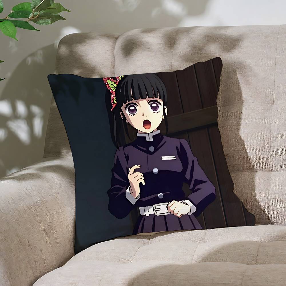 Anime Tsuyuri Kanao Pillow Case Cushion Cover Soft Cute Throw Pillow Case For Car Sofa Pillowcase Polyester With Zipper