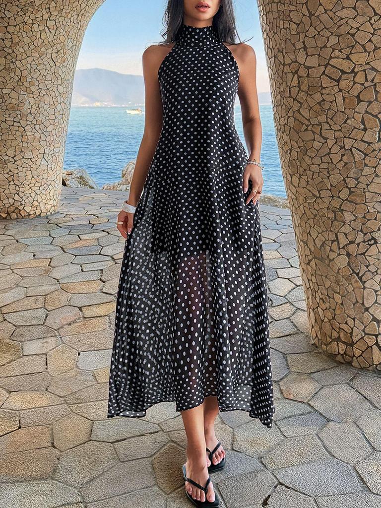 Kai Kuo European & American Polka Dot Halter Dress - Spring/Summer 2026 Collection