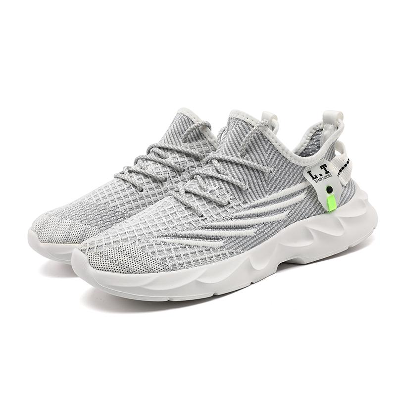 

Модные сетчатые дышащие кроссовки для бега на открытом воздухе для мужчин, противоскользящие, для ходьбы, кроссовки для бега, тенниса, Zapatos Hombre, большой размер 41 47 белый