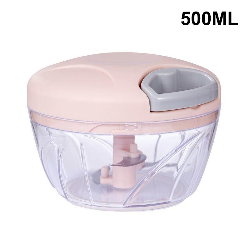500/900Ml Manual Meat Mincer Garlic Chopper Rotate Garlic Press Crusher Vegetable Onion Cutter Kitchen Cooking Accessories