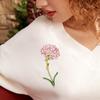 Mother's Day Elegant Enamel Carnation Brooches for Women Unisex Flower Pins Gift for Mother Office Party Friend Gifts Jewelry
